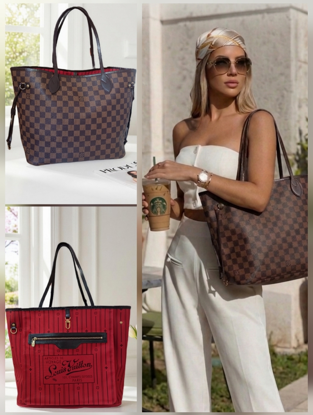 Louis Vuitton Neverfull MM Damier Ebene Tote Pristine Condition ✨ COA
